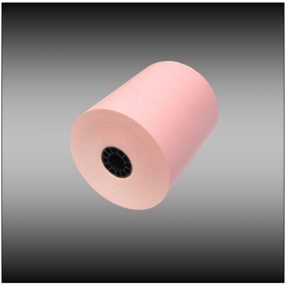 3 1/8 x 230' Pink Thermal Paper (50 rolls/case) - BPA Free | POSPaper